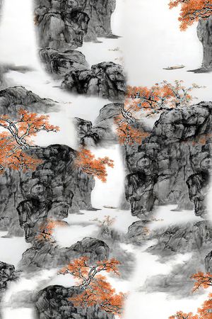 香云纱印花花型图片