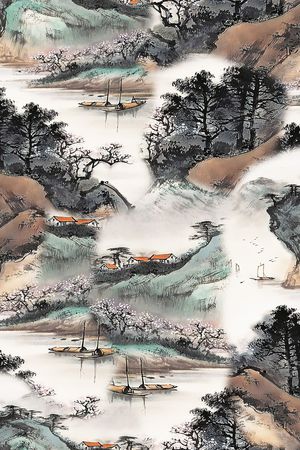 香云纱印花花型图片