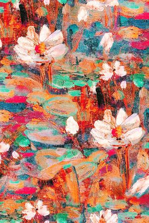 油画印花花型图片