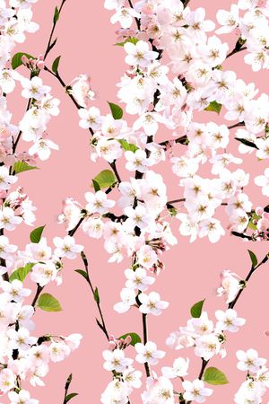 桃花印花花型图片