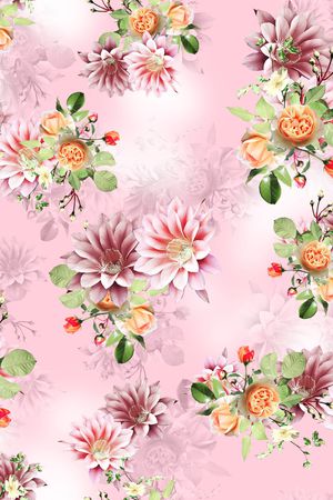 花卉印花花型图片