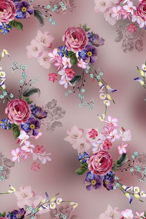 花卉印花花型图片