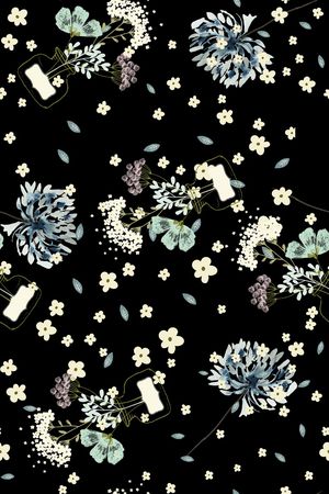 定位花印花花型图片