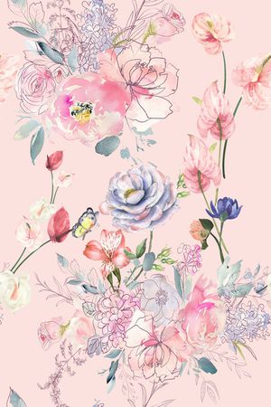 定位花印花花型图片