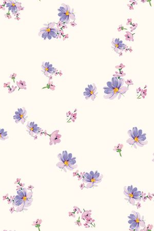 连衣裙印花花型图片
