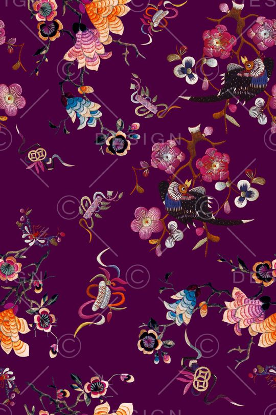 香云纱印花花型图片