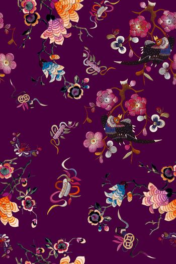 香云纱印花花型图片