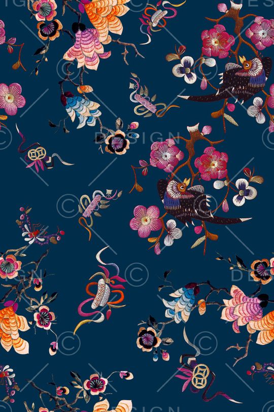 香云纱印花花型图片