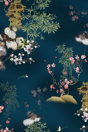 连衣裙印花花型图片