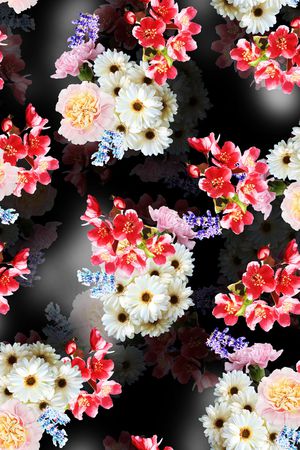 花卉印花花型图片