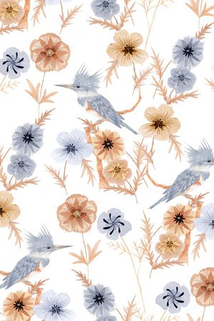 小碎花印花花型图片