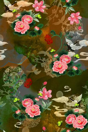 女装印花花型图片