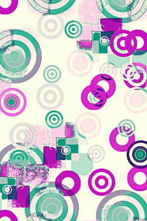 几何印花花型图片