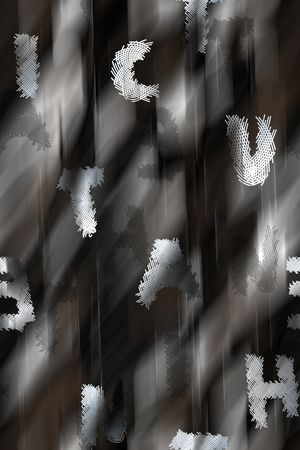 字母印花花型图片