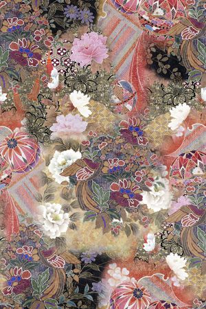 香云纱印花花型图片