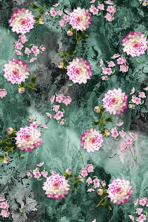 小碎花印花花型图片