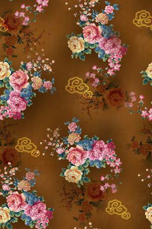 花卉印花花型图片