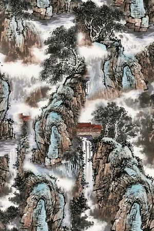 香云纱印花花型图片