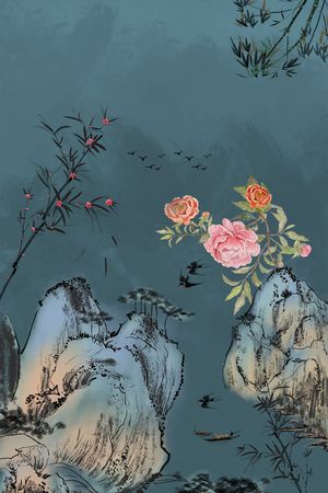 定位花印花花型图片