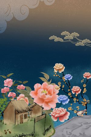 定位花印花花型图片