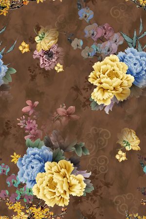 香云纱印花花型图片