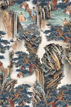 香云纱印花花型图片