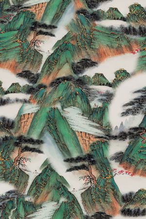 香云纱印花花型图片