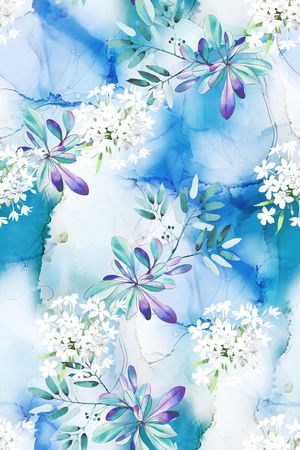 肌理印花花型图片