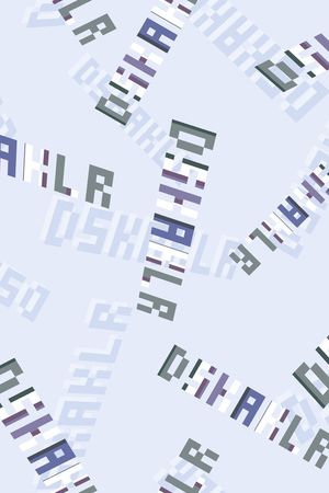 字母印花花型图片