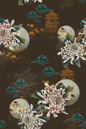 花卉印花花型图片