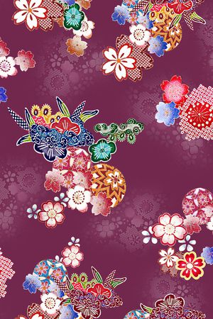 中老年印花花型图片