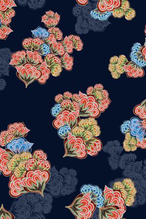 植物印花花型图片