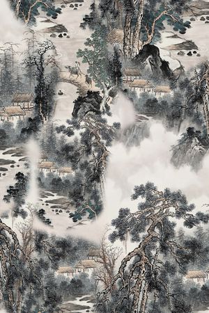 香云纱印花花型图片