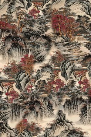 香云纱印花花型图片