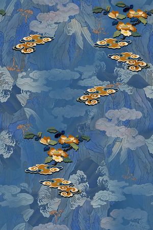 祥云印花花型图片