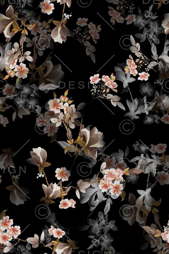 花卉印花花型图片
