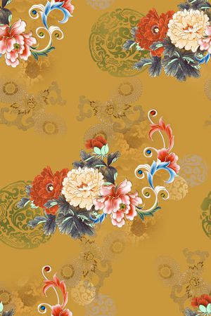 香云纱印花花型图片