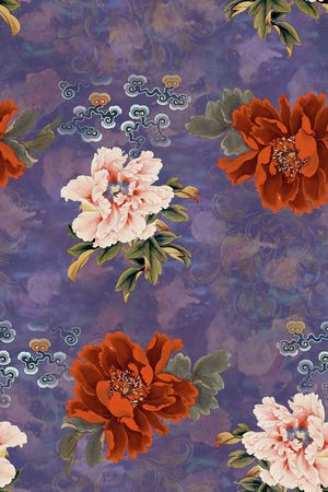 香云纱印花花型图片
