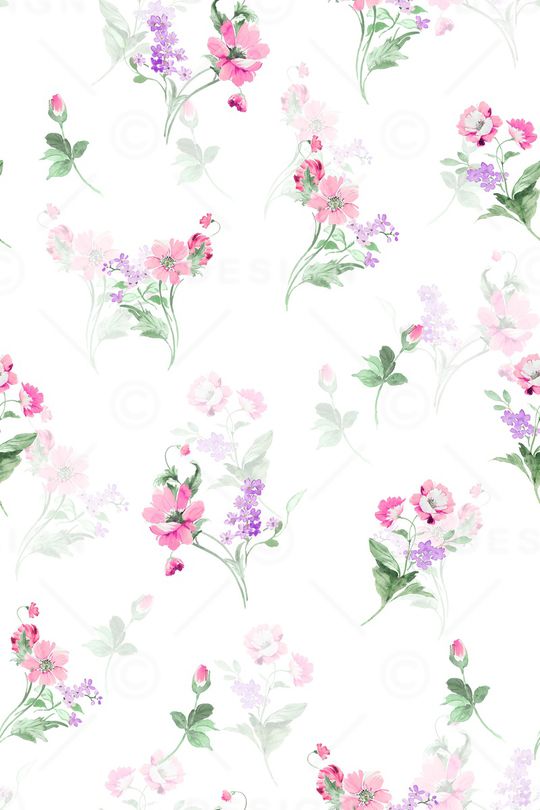 绿植树叶印花花型图片