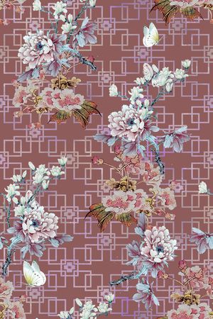 花卉印花花型图片