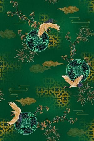 香云纱印花花型图片