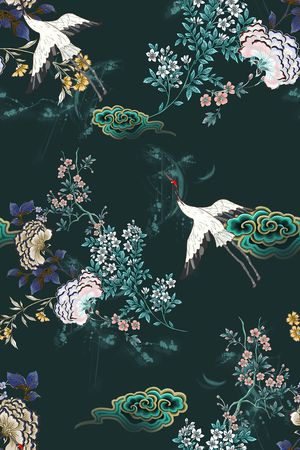 花卉印花花型图片