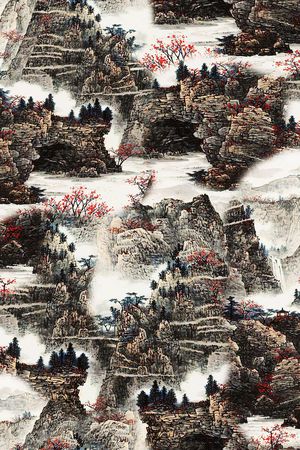 香云纱印花花型图片