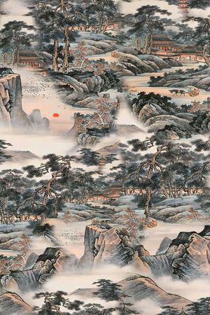 香云纱印花花型图片