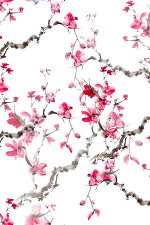 梅花印花花型图片