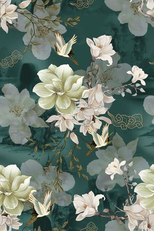 花卉印花花型图片