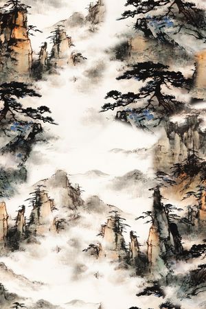 香云纱印花花型图片