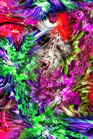 艳丽印花花型图片
