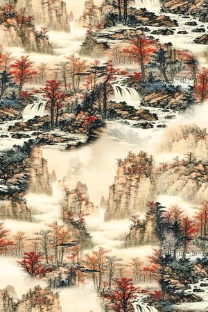 香云纱印花花型图片