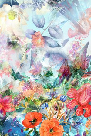 数码花型印花花型图片